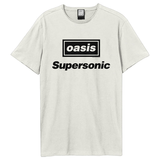 OASIS - Oasis Supersonic Title Amplified Vintage White X Large T Shirt