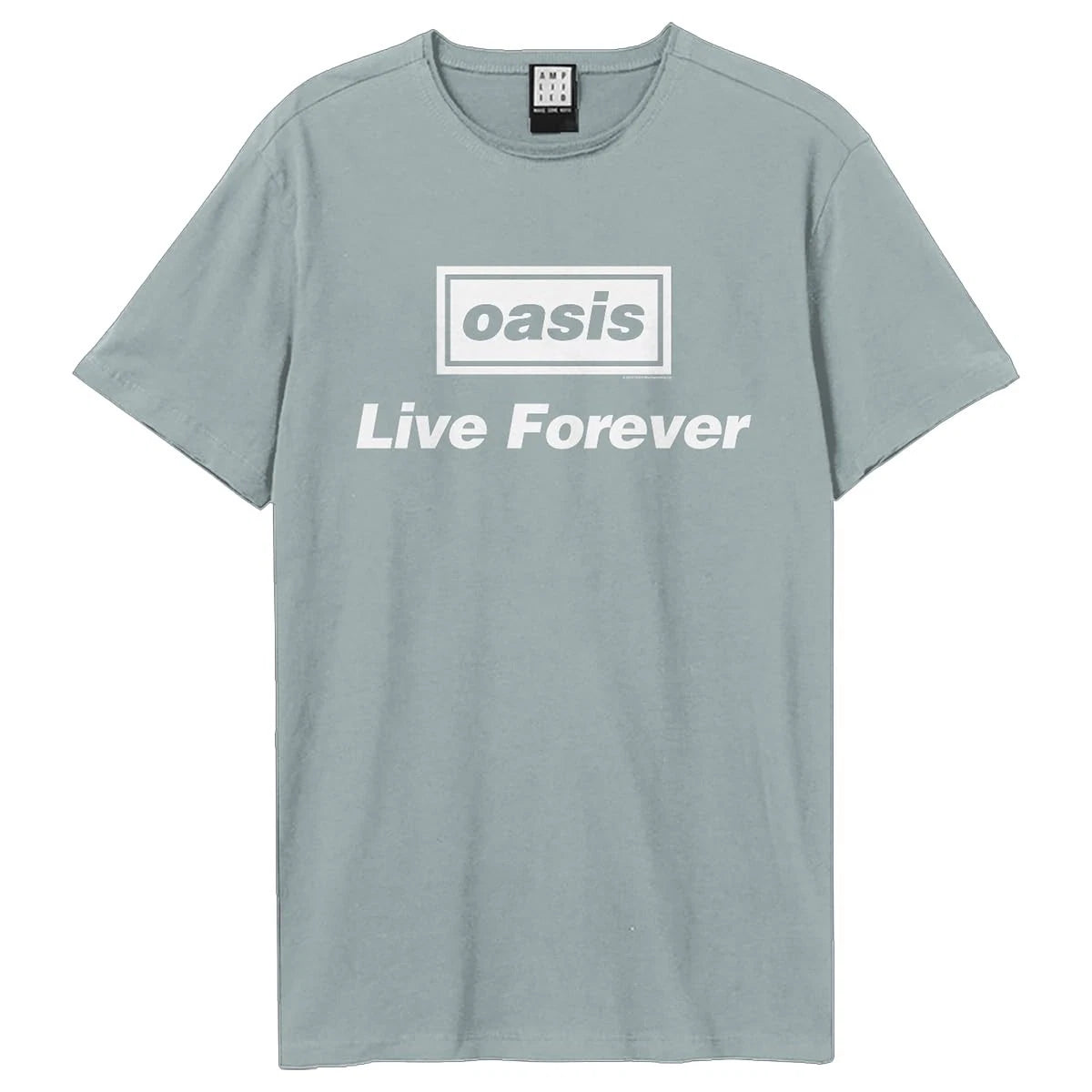 OASIS - Oasis Live Forever Lyrics Amplified Vintage Strange Blue X Large T Shirt