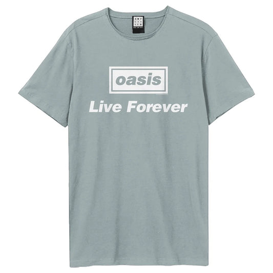 OASIS - Oasis Live Forever Lyrics Amplified Vintage Strange Blue X Large T Shirt