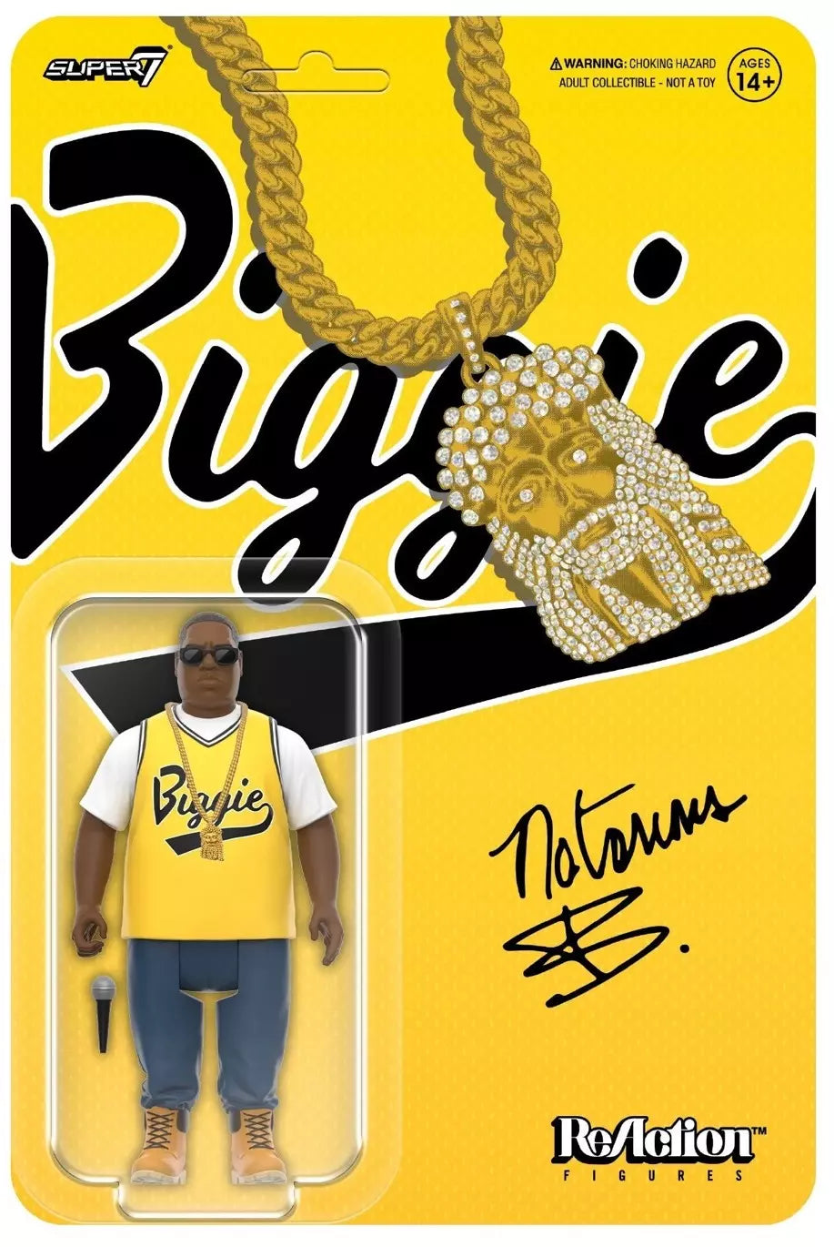 NOTORIOUS B.I.G. - Notorious B.I.G. Reaction Figures Wave 04 - Notorious B.I.G. (Yellow Jersey)