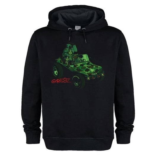 GORILLAZ - Gorillaz Geep Amplified Black X-Large Hoodie Sweatshirt