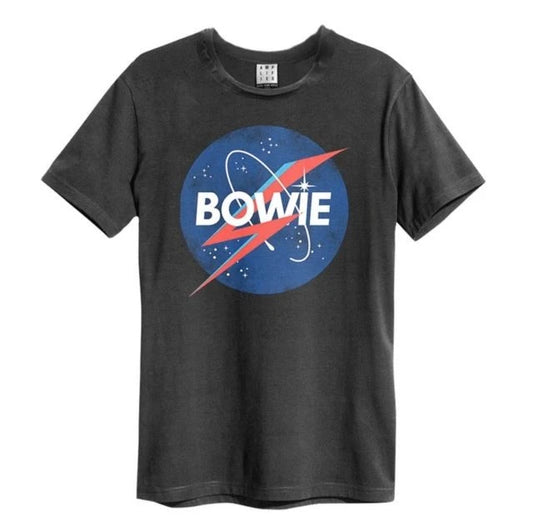 DAVID BOWIE - David Bowie - The The Moon Amplified Vintage Charcoal X Large T-Shirt