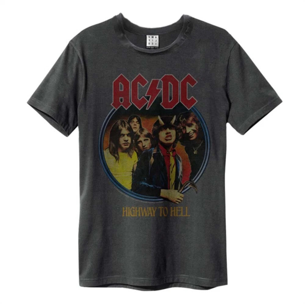 AC/DC - AC/DC- Highway To Hell Vintage Amplified Vintage Charcoal Large T Shirt