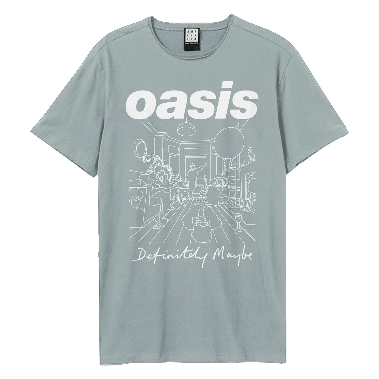 OASIS - Oasis Definitely Maybe Vintage Blue Large T Shirt