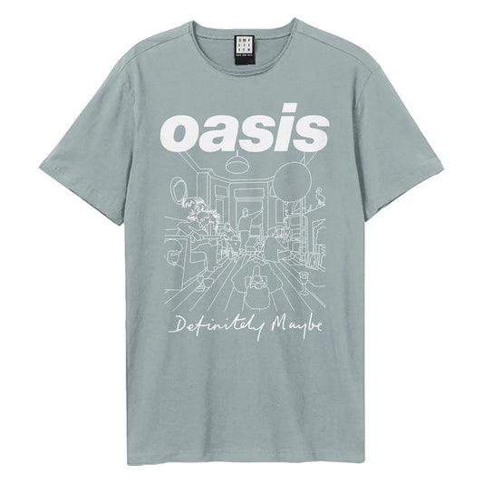 OASIS - Oasis Definitely Maybe Vintage Blue Large T Shirt