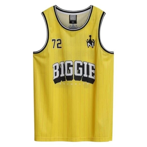 NOTORIOUS BIG - Notorious Big Yellow Basketball Jersey X Large