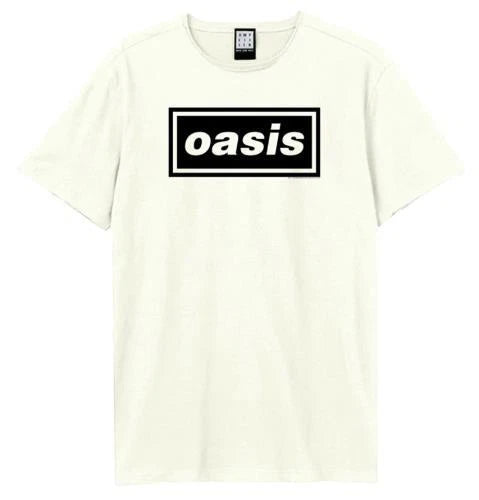 OASIS - Oasis Logo Tee Amplified Vintage White Large T Shirt