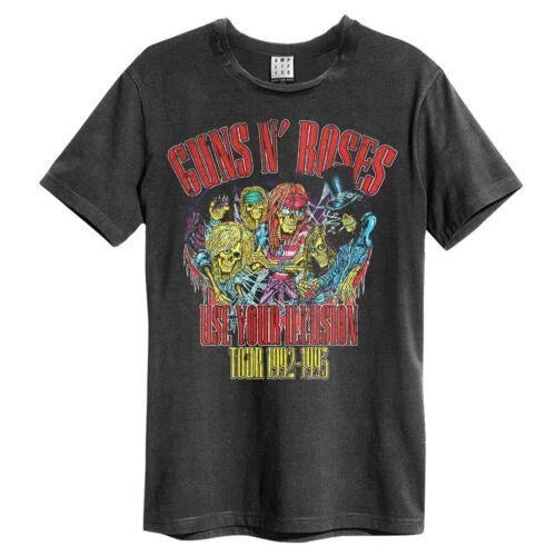 GUNS N ROSES - Guns N Roses - Use Your Illusion 93/92 Amplified Vintage Charcoal X Large T-Shirt