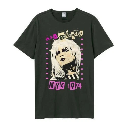BLONDIE - Blondie - Aka Blondie Amplified X Large Vintage Charcoal T Shirt