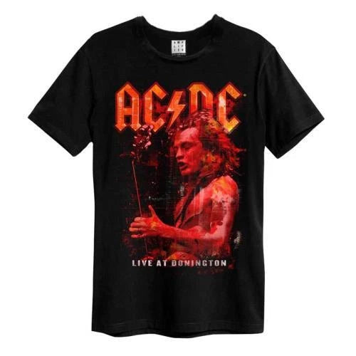 AC/DC - AC/DC - Live At Donington Amplified X Large Vintage Black T Shirt