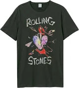 ROLLING STONES - Rolling Stones Hackney Diamonds Amplified Vintage Charcoal X Large T Shirt