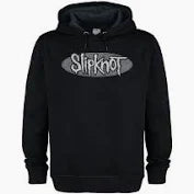 SLIPKNOT - Slipknot Oval Logo Amplified Black XX-Large Hoodie Sweatshirt