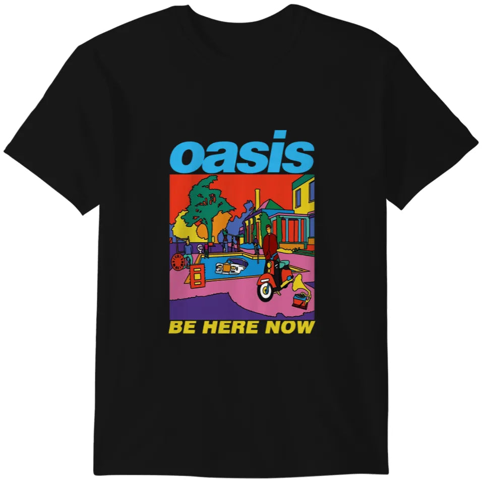 OASIS - Oasis Be Here Now Colour Amplified Large Vintage Black T Shirt