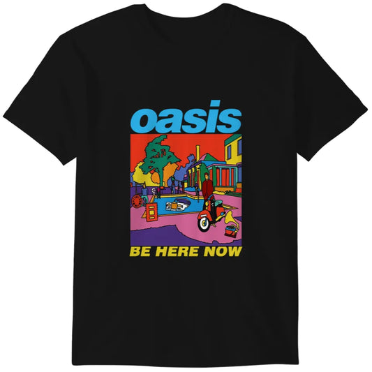 OASIS - Oasis Be Here Now Colour Amplified X Large Vintage Black T Shirt